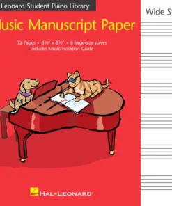 Hal Leonard Music Manuscript Book With Wide Staves For Children