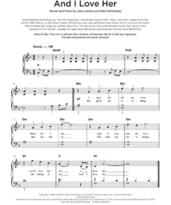 Hal Leonard Manuscript Really Easy Piano - The Beatles Collection