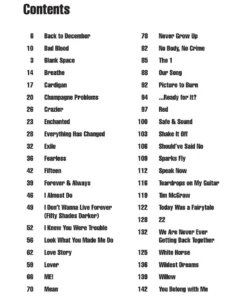 Crescendo Music Taylor Swift Guitar Chord Songbook 3rd Edition Manuscript 9 Crescendo Music Taylor Swift Guitar Chord Songbook 3rd Edition Manuscript