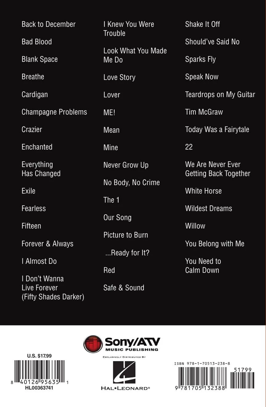 Crescendo Music Taylor Swift Guitar Chord Songbook 3rd Edition Manuscript 7 Crescendo Music Taylor Swift Guitar Chord Songbook 3rd Edition Manuscript