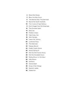 Hal Leonard Sea Shanties Manuscript