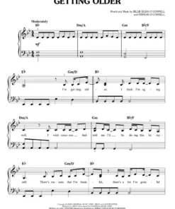 Crescendo Music Manuscript Billie Eilish - Happier Than Ever Easy Piano