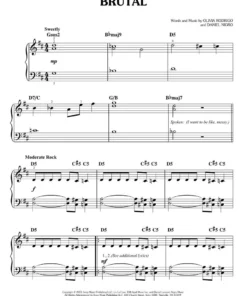 Hal Leonard Olivia Rodrigo - Sour Manuscript