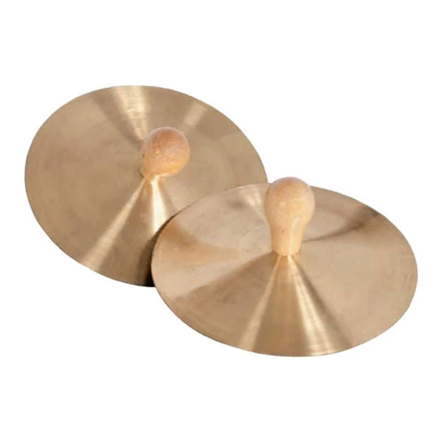 Crescendo Music 7 Inch Brass Cymbals With Knobs Percussion 3 Crescendo Music 7 Inch Brass Cymbals With Knobs Percussion