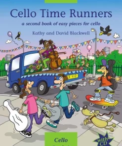 Crescendo Music Manuscript Cello Time Runners Book With CD