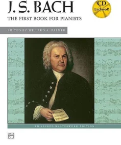 Alfred Bach First Book For Pianists Book/Cd Manuscript