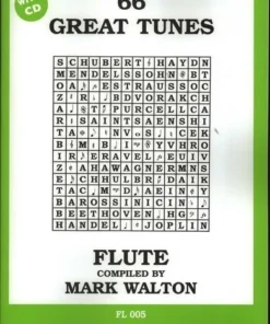 Crescendo Music 66 Great Tunes For Flute Mark Walton Book/CD Manuscript