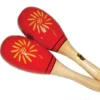 Crescendo Music Pair Of Wooden Maracas Red 2 Crescendo Music Pair Of Wooden Maracas Red
