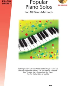 Crescendo Music Hal Leonard HLSPL Popular Piano Solos With Audio Access Manuscript
