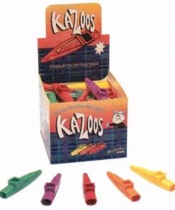 Crescendo Music Box Of 50 Plastic Kazoos In Mixed Colours