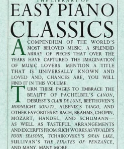 Crescendo Music Manuscript The Library Of Easy Piano Classics - Easy Piano