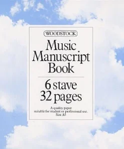 Crescendo Music Woodstock Music Manuscript Book 32 Pages 6 Staves