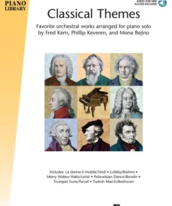 Crescendo Music Hal Leonard HLSPL Classical Themes With Audio Access Manuscript