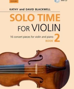 Crescendo Music Manuscript Solo Time For Violin Book With CD