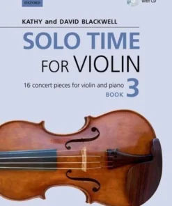 Crescendo Music Manuscript Solo Time For Violin Book With CD