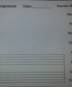 Hal Leonard My Practice Record Book : 32 Weeks Lesson Assignments Manuscript