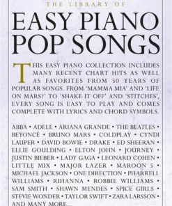 Crescendo Music The Library Of Easy Piano Pop Songs - Easy Piano Manuscript