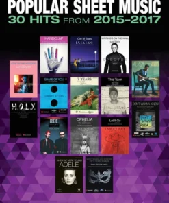Crescendo Music Popular Sheet Music - 30 Hits From 2015-2017