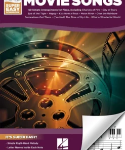 Crescendo Music Movie Songs Super Easy Songbook Manuscript