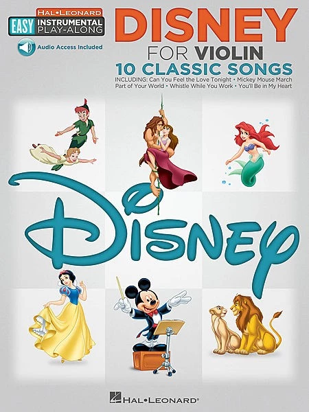 Hal Leonard Disney Violin Easy Instrumental Play Along 3 Hal Leonard Disney Violin Easy Instrumental Play Along