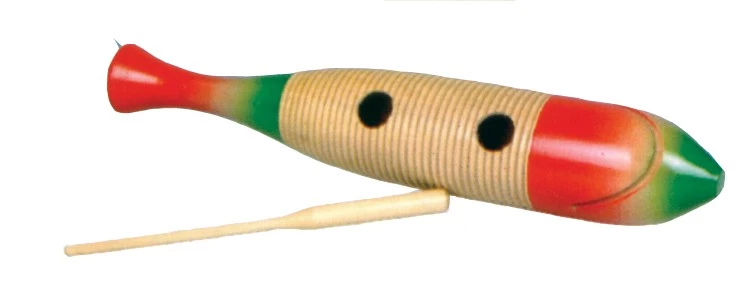 Crescendo Music Large Wooden Fish Guiro Percussion 4 Crescendo Music Large Wooden Fish Guiro Percussion