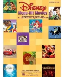 Hal Leonard Disney Mega-Hit Movies Easy Piano Manuscript