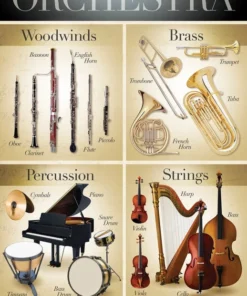 Hal Leonard Instruments Of The Orchestra Poster