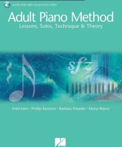Crescendo Music Manuscript Hal Leonard Adult Piano Method Book 2 With Audio Access