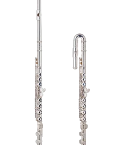 Crescendo Music Woodwind J.Michael Curved & Straight Head Flute AFLU450S