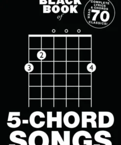Crescendo Music Manuscript Little Black Book Of 5-Chord Songs Guitar