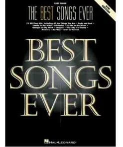 Hal Leonard Best Songs Ever Easy Piano 6th Edition Manuscript
