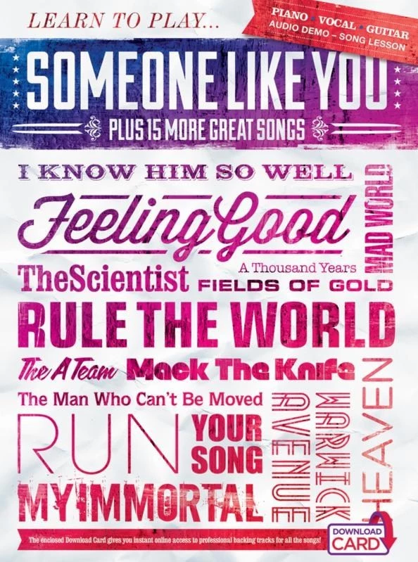 Crescendo Music Manuscript Learn To Play Someone Like You Plus15 More Great Songs 3 Crescendo Music Manuscript Learn To Play Someone Like You Plus15 More Great Songs