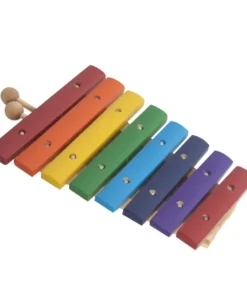 Crescendo Music Mano 8 Note Coloured Xylophone With Beaters Percussion