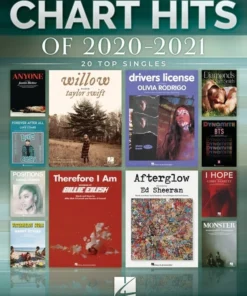 Crescendo Music Manuscript Chart Hits Of 2020-2021 For Easy Piano