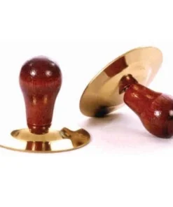 Crescendo Music Pair Of Brass Finger Cymbals With Wooden Knobs Percussion