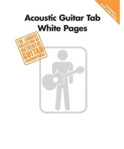 Crescendo Music Manuscript Acoustic Guitar Tab White Pages