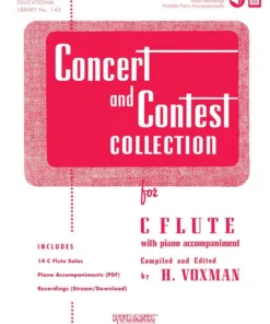 Crescendo Music Concert And Contest Collection For C Flute Manuscript