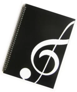 Crescendo Music Manuscript Book Large G Treble Clef Design