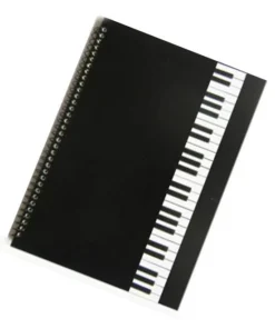 Crescendo Music Manuscript Book Piano Keys