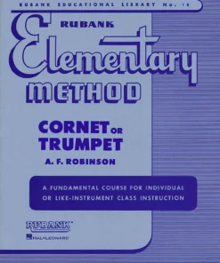 Crescendo Music Manuscript Rubank Elementary Method - Cornet Or Trumpet