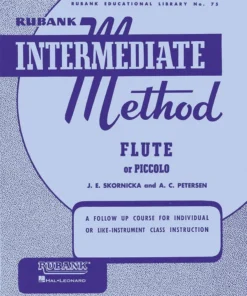 Crescendo Music Rubank Intermediate Method - Flute Or Piccolo Manuscript