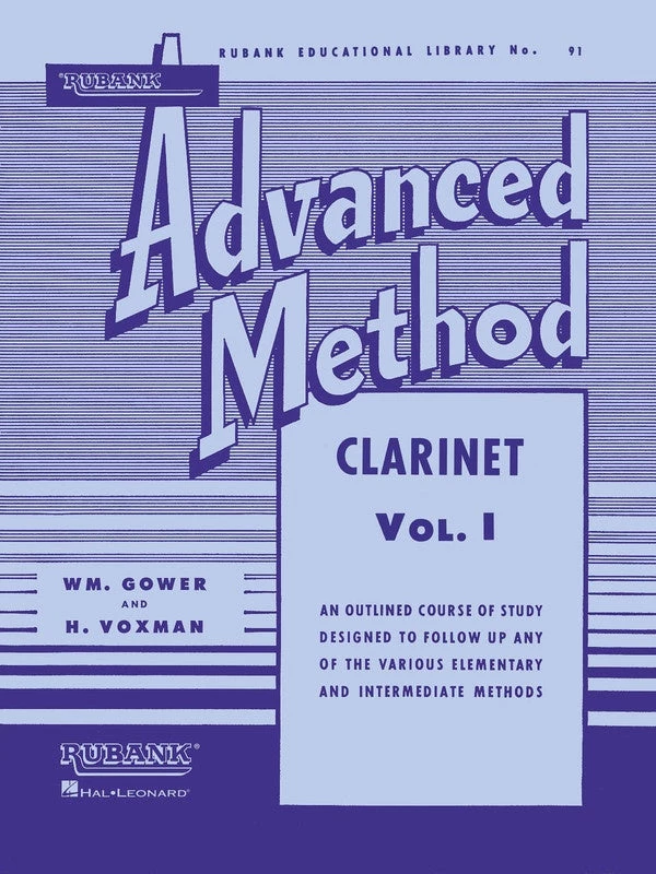 Crescendo Music Rubank Advanced Method - Clarinet Vol. 1 Manuscript 3 Crescendo Music Rubank Advanced Method - Clarinet Vol. 1 Manuscript