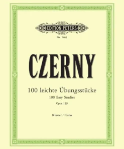 Crescendo Music Czerny 100 Easy Progressive Pieces Without Octaves Op. 139 Manuscript