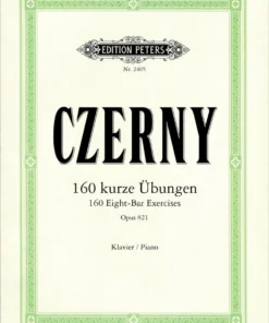 Hal Leonard Manuscript CZERNY 160 Eight-Bar Exercises Op. 821