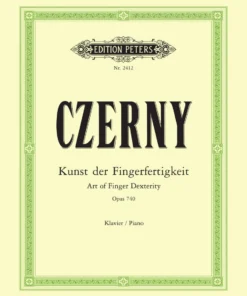 Crescendo Music Manuscript Czerny The Art Of Finger Dexterity Op. 740 Complete