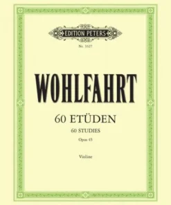 Crescendo Music Manuscript Wohlfahrt 60 Studies Op. 45 Complete