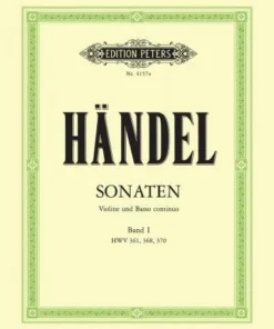 Crescendo Music Manuscript Handel Sonatas Book 1 Peters Edition