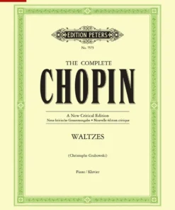 Crescendo Music Chopin Waltzes Complete : Urtext Edition Peters Manuscript