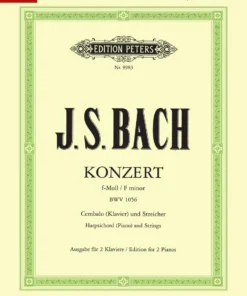 Hal Leonard BACH Concerto No. 5 BWV 1056 F Min