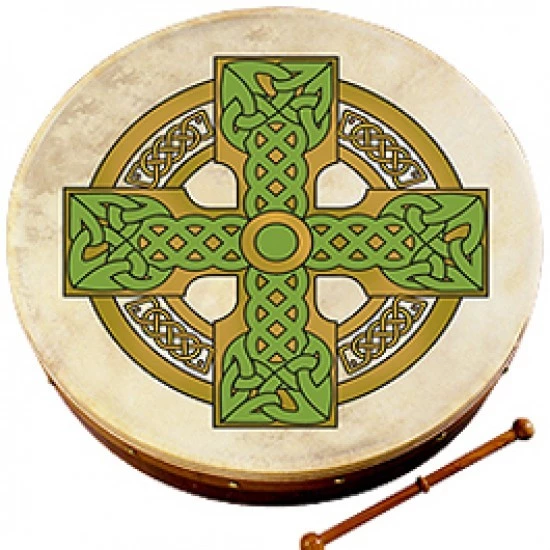 Crescendo Music Waltons 18" Bodhran (Irish Drum) Pack 8 Crescendo Music Waltons 18" Bodhran (Irish Drum) Pack